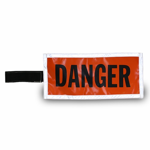 ESTEX 1179-R42 Danger Banner with reflective tape both sides 10 oz.