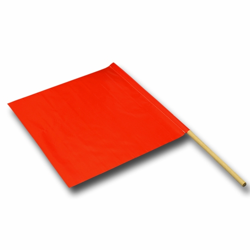 Estex 1637 Safety Flag (Vinyl) 24 X 24 W/36 Inch  Dowel 10 Oz.