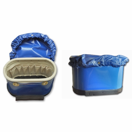 Estex 1820-HBCS1 Aerial Tool Bucket w/Hard Body & Attached Cover, Bumper, 15 Pkts.