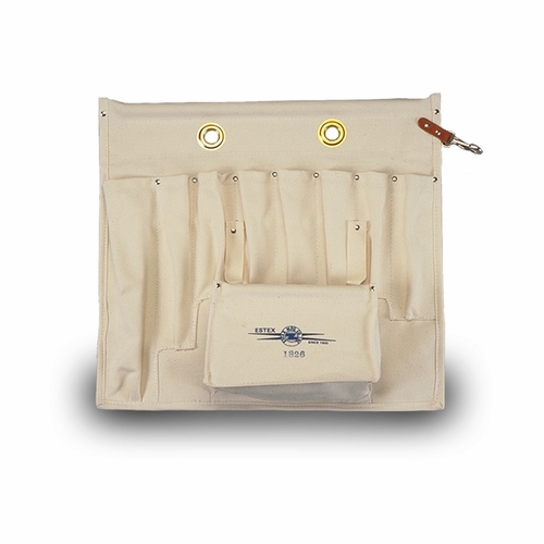 Estex 1826 Aerial Tool Apron, Canvas, 18 Inch L X 4 Inch W X 19.5 Inch  H  8 Hand Tool Pockets & 1 P