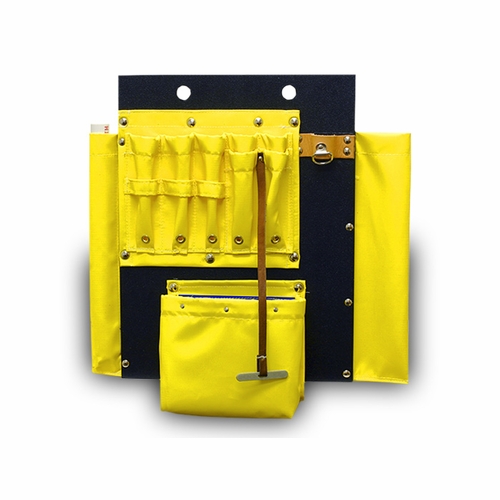 Estex 1829-Bh-2 Aerial Tool Board With Hook Holes, Made W/ 7-Vinyl Pockets 6 Lbs.