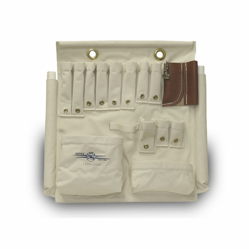 ESTEX 1829-DP-C Aerial Tool Apron, Canvas, 23 inch W x 21 inch L 4 lbs. 13 oz.