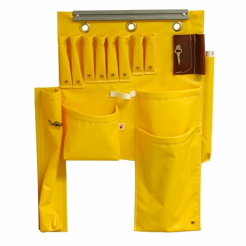 Estex 1829-PGN-MAG Aerial Tool Apron, Vinyl, Magnet Top, 24 inch L x 4 inch W x 22 inch H
