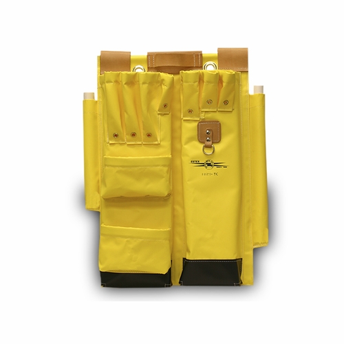 ESTEX 1829-TE Aerial Tool Apron w/Leather 18 inch W x 28 inch H 4lbs. 14 oz.