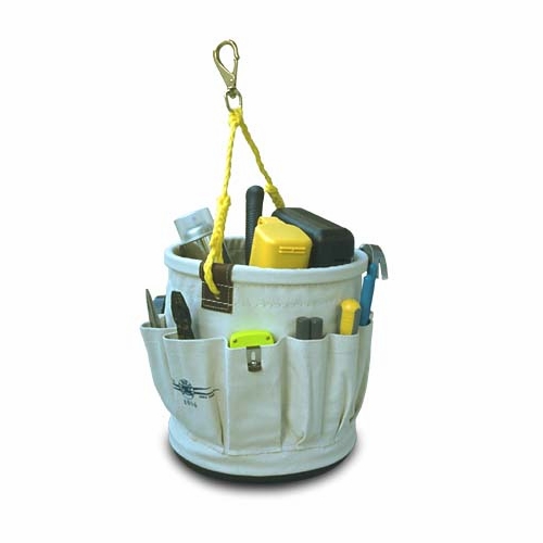 ESTEX 2004 Round Tool Bucket 12 inch H x 12 inch W with 14 I/S & 14 O/S Pkts. 3 lbs. 5 oz.