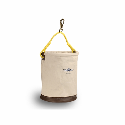 ESTEX 2061-SCL-S Tool Bucket -12 inch  x 17 inch  Canvas, Leather Bottom w/Snap 2 lbs. 14 oz.
