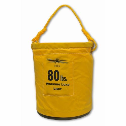 ESTEX 2066-S-ESTEX Tool Bucket - 12 inch x 15 inch Vinyl w/Plastic Bottom, Webb handle, X-arm slin