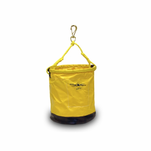 ESTEX 2073 Tool Bucket -12 inch  x 15 inch  Vinyl w/Leather Bottom & Snap 2 lbs. 9 oz.