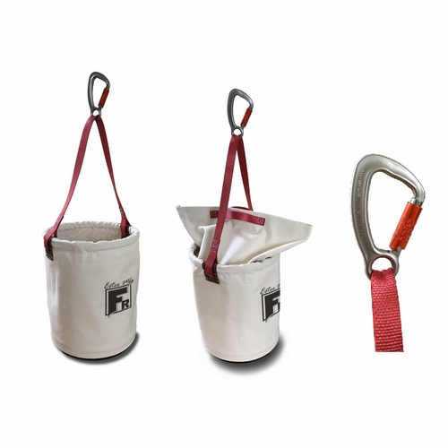 Estex 2075-1215Vc-Fr Tool Bucket 12 Inch X15 Inch  Fr Canvas, Rtd 80 Lbs. W/Velcro Closure