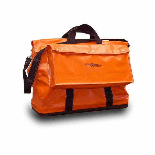 ESTEX 2117-2OSP Tool Bag, Vinyl, Polymer Bottom, w/2 Pockets and Shoulder Strap 4 lbs.