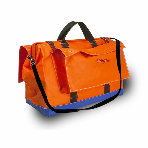 Estex 2190-2Ospk Tool Bag 24 Inch  Orange Vinyl Coated Nylon W/2 Lrge O/S Pkts 5 Lbs. 6 Oz.