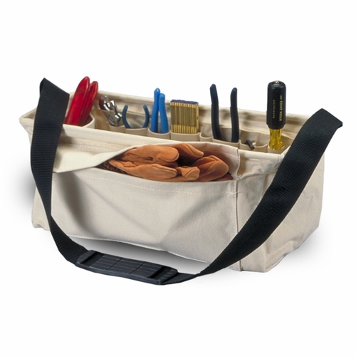ESTEX 2196-2-TVA Tool Carrier Canvas w/IS & OS Pockets Plus Shoulder Strap 2 lbs.