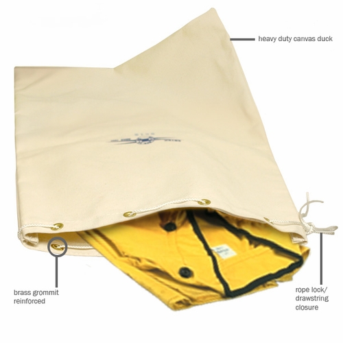 ESTEX 2512 Rain Gear Storage Bag, Canvas, 16 inch W x 25 inch H x flat