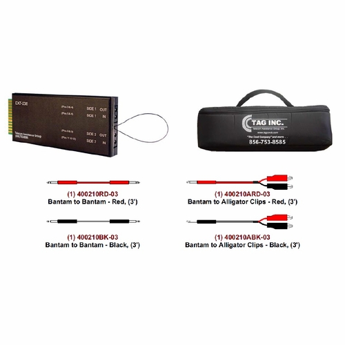 Ext-238K3  T-1 Line Repeater Wiring Access Board (W/Bantam Jacks) Kit W/Cords