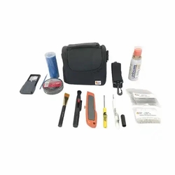 FiberFox VGC-KIT Soft Case w/ Shoulder Strap 5x Magnifier with LED Light V-Groove cleaning Pen An