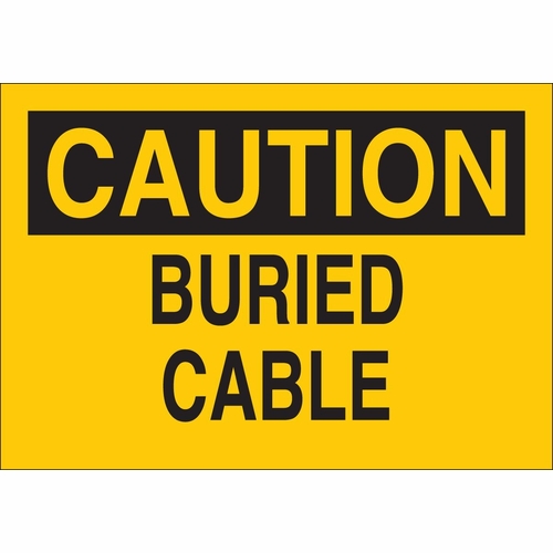 FRANK WINNE 95057 Sign Fiberglass 71437 5 inches x 7 inches "Caution Buried Cable" PER Roll