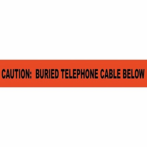 FRANK WINNE 95108 Caution Tape 3 inches x 1000 Feet 6 Mil O/B "Caution Buried Cable" PER Roll