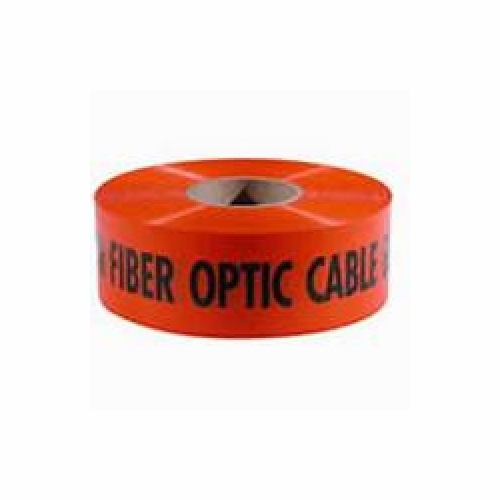 FRANK WINNE 95148 Caution Tape "Buried Fiber Optic Line Below" 3 inches x 3000 Feet Orange 6 Mil PER R