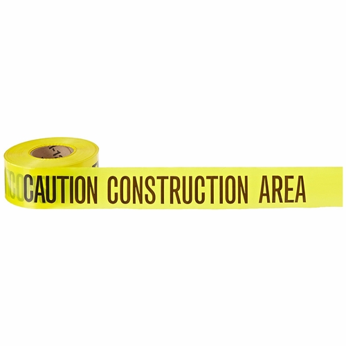 FRANK WINNE 95182 Caution Tape 3 inches x 1000 Feet 4 Mil Y/B "Caution Construction Area"