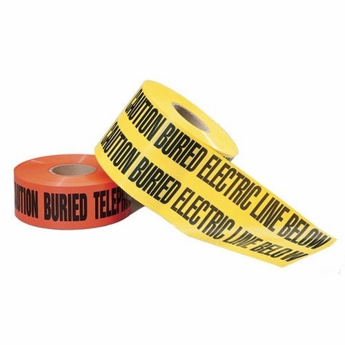 FRANK WINNE 95460 Caution Tape 6 inches x 1000 Feet Yel. 4 Mil "Buried Electric Line Below"