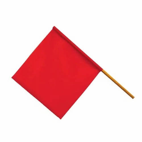Frank Winne 96145 Warning Flags Fn-180 18 Inches  X 18 Inches  Hi-Viz Fluorescent Red/Orange Per Eac