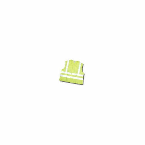 FRANK WINNE 96751 Vest Lime Green Mesh Class 2 w/ Zipper White/Silver Reflective Stripping Medium PE
