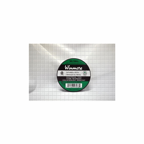 Frank Winne 97428 Tape Electrical Black Premium All Weather 1-1/2 Inches  X 66 Feet  8.5 Mil  100/Ca