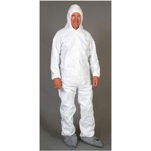 FRANK WINNE 97703 Coveralls Zipper W/Hood & Elastic Wrist/Ankles XL 25/Box PER Box