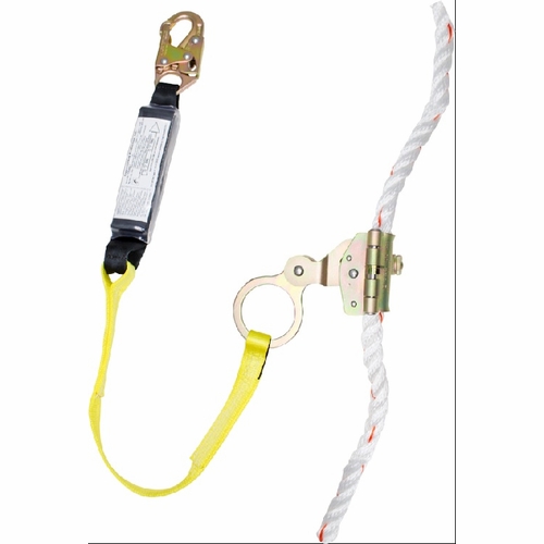 Frenchcreek 1262A-3 Rope Grabs 1261 With 3 Foot  Shock Absorbing Web Lanyard Attached, Locking Snap