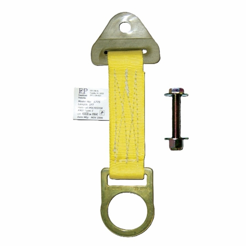 FrenchCreek 1775-S3 Steel Anchorage Connectors 1/4 inch stainless steel anchor plate w/3 inch bolt