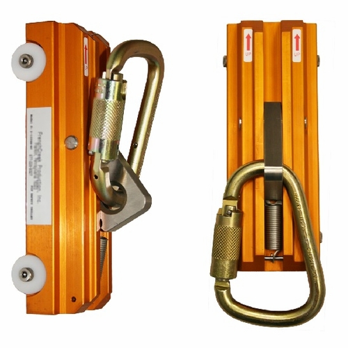 Frenchcreek 2-1200A-At Rail Climbing Trolley For Straight Vertical Aluminum Rail