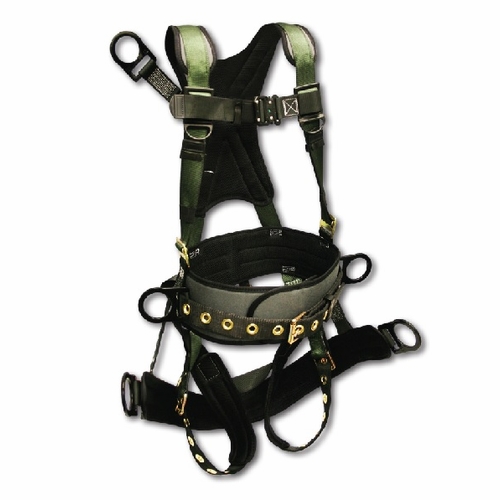 Frenchcreek 228509Bt-Od Full Body Harness, Oil Derrick, Grommet/Tongue  Buckle Leg Strap