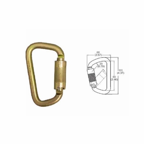 FrenchCreek 354-5 Confined Space Accessories Twistlock carabiner, 3/4 inch gate opening
