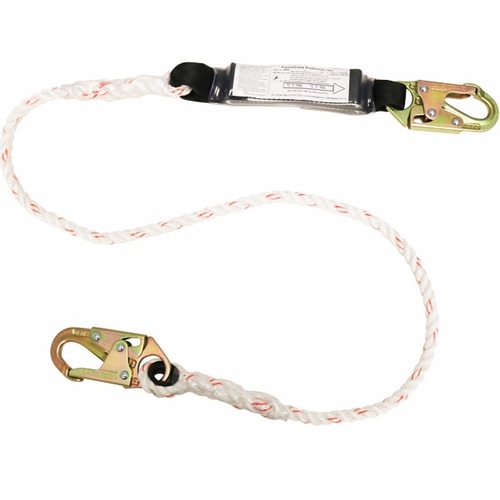 Frenchcreek 400A Rope Shock Absorbing Lanyards (With Shock Absorbing  Inch Pack Inch ) 6 Foot  X 1/2