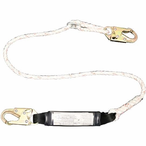 Frenchcreek 400Ab Rope Shock Absorbing Lanyards (With Shock Absorbing  Inch Pack Inch ) 6 Foot  X 1/