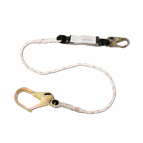 FrenchCreek 404A Rope Shock Absorbing Lanyards (with shock absorbing  inch pack inch ) 6 foot  x 1/2