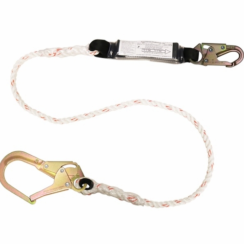 Frenchcreek 404A Rope Shock Absorbing Lanyards (With Shock Absorbing  Inch Pack Inch ) 6 Foot  X 1/2