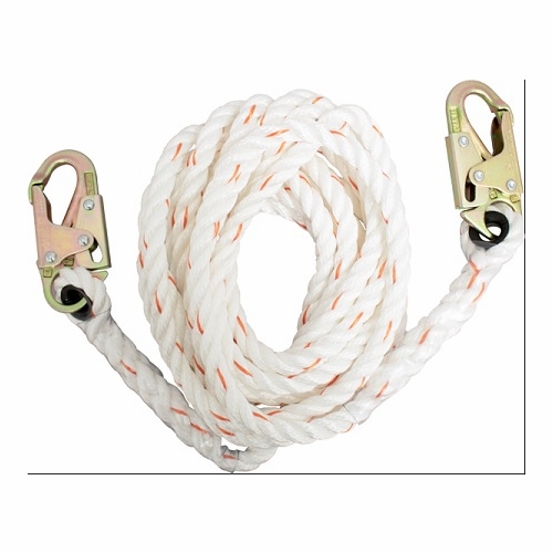Frenchcreek 410-50 Rope Grabs & Rope Lifelines 5/8 Inch  X 50 Foot  3-Strand Polyblend Synthetic Lif