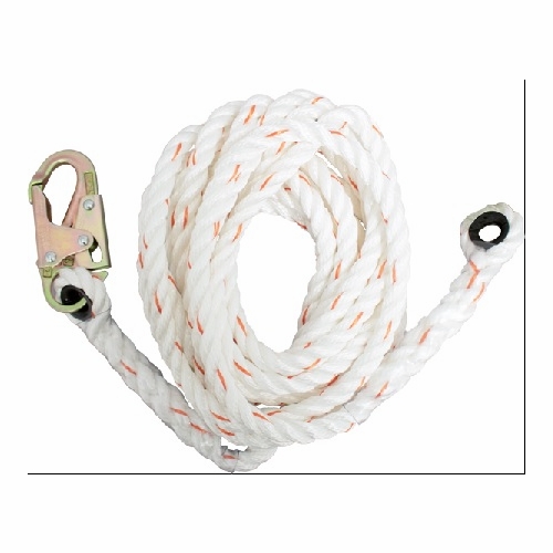 Frenchcreek 411-100 Rope Grabs & Rope Lifelines 5/8 Inch  X 100 Foot  3-Strand Polyblend Synthetic L