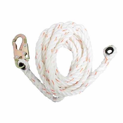 Frenchcreek 411-50 Rope Grabs & Rope Lifelines 5/8 Inch  X 50 Foot  3-Strand Polyblend Synthetic Lif