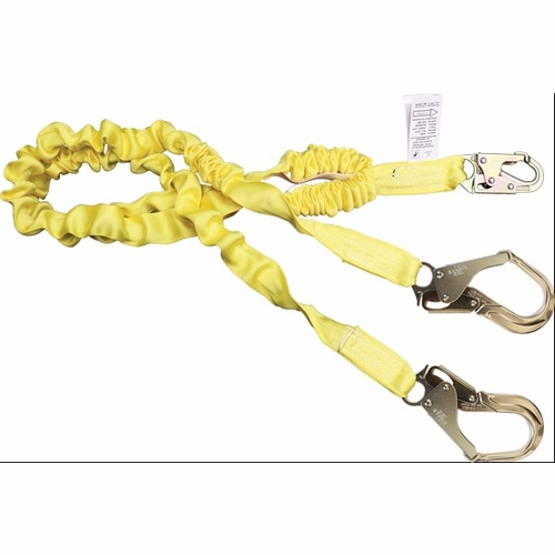 FrenchCreek 424AS-135A Stretch Style 100% Tie-off Tubular Shock Absorbing Lanyards (dual leg) Stretc