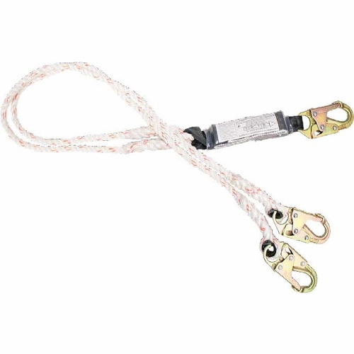 Frenchcreek 430A Dual Leg Rope Shock Absorbing Lanyards (With Shock Absorbing  Inch Pack Inch ) 6 Fo