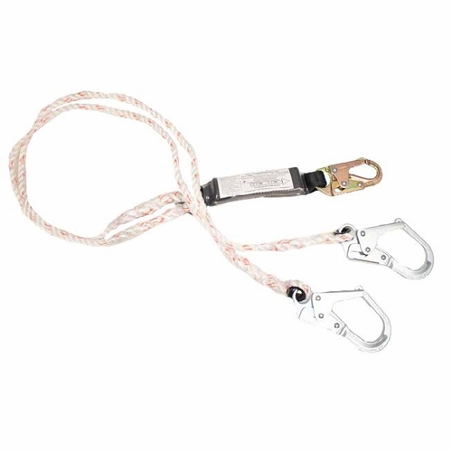 Frenchcreek 432A Dual Leg Rope Shock Absorbing Lanyards (With Shock Absorbing  Inch Pack Inch ) 6 Fo