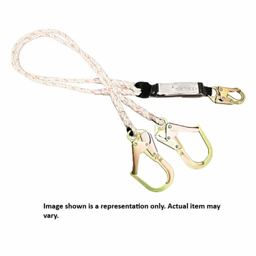 FrenchCreek 434A Dual Leg Rope Shock Absorbing Lanyards (with shock absorbing inch pack inch ) 6 fo