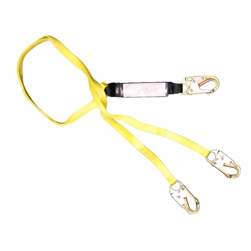 FrenchCreek 440A 100% Tie-off Web Shock Absorbing Lanyards (dual-leg w/ shock absorbing  inch pack i