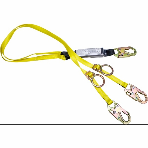 Frenchcreek 440Add 100% Tie-Off Web Shock Absorbing Lanyards (Dual-Leg W/ Shock Absorbing  Inch Pack