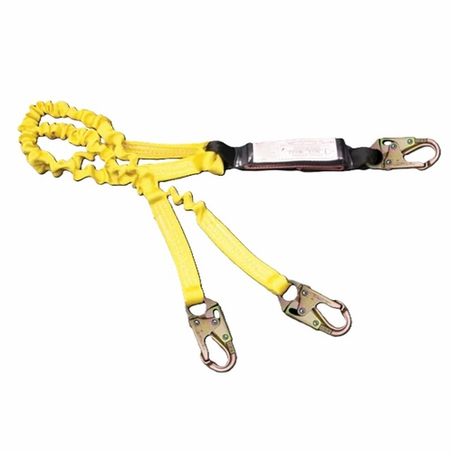 FrenchCreek 440AS Stretch 100% Tie-off Web Shock Absorbing Lanyards (dual-leg w/ shock absorbing in