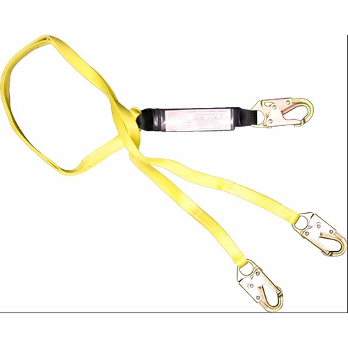 Frenchcreek 440Az 100% Tie-Off Web Shock Absorbing Lanyards (Dual-Leg W/ Shock Absorbing  Inch Pack