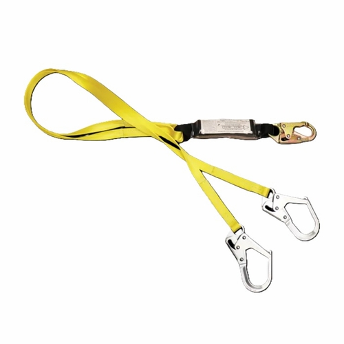 FrenchCreek 442AN 100% Tie-off Web Shock Absorbing Lanyards (dual-leg w/ shock absorbing inch pack