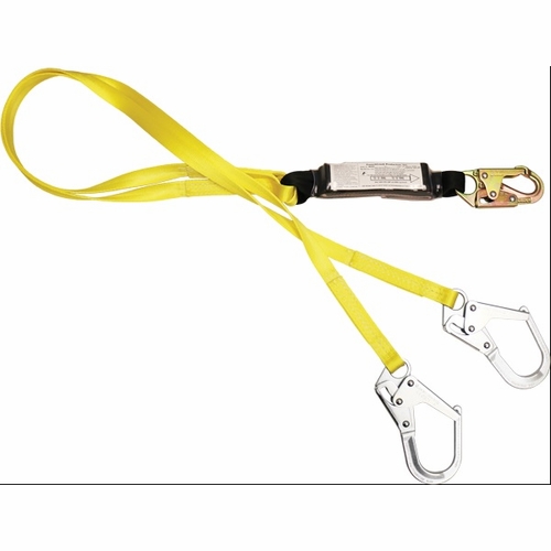 Frenchcreek 442An 100% Tie-Off Web Shock Absorbing Lanyards (Dual-Leg W/ Shock Absorbing  Inch Pack